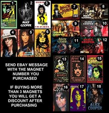 Alice Cooper Refrigerator Magnet  -  Read Description
