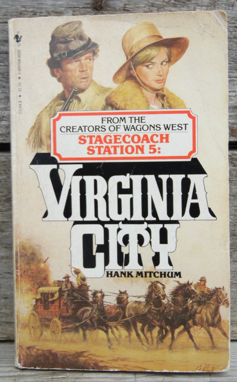 Virginia City (Stagecoach Station 5) - Paperback Book by Hank Mitchum 1983