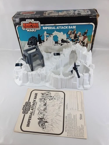Star Wars Hoth Imperial Attack Base Playset w/ Box+Papers Vintage 1980 Kenner
