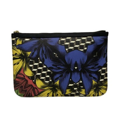 PIERRE HARDY - Navy Dark yellow Multi PVC Leather Clutch Bag