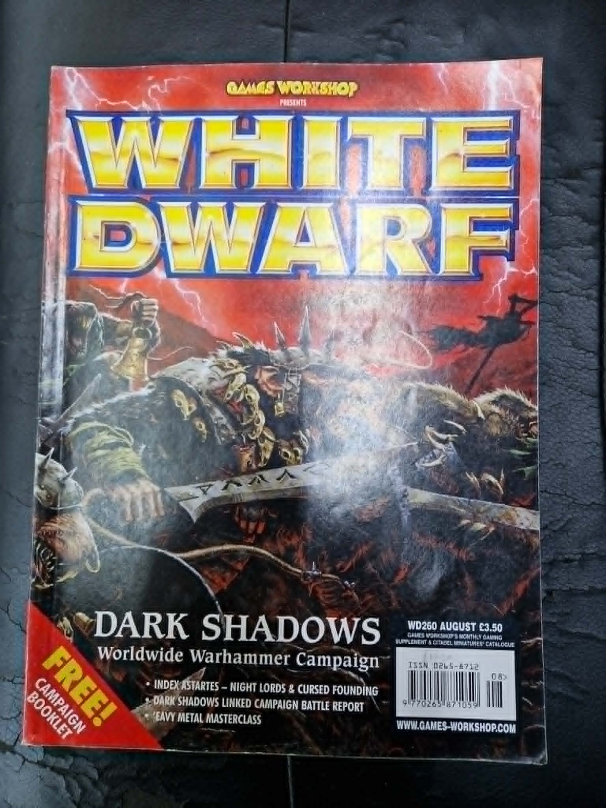 White Dwarf 260 Games Workshop Warhammer Magazine 2001