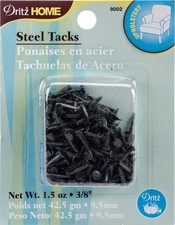 Dritz Home 9002 Upholstery Tacks, 3 - 3/8-Inch , Black 1.5-Ounce