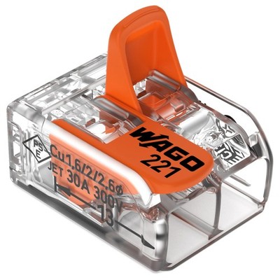 221-612 | WAGO Lever-NUTSsplicing Connector | for Solid and Stranded Conductors