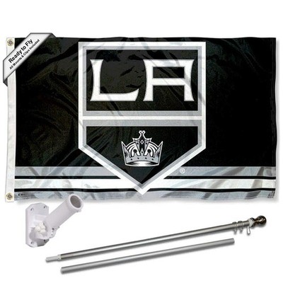 Wincraft Los Angeles Kings Flaggenmast und Halterung Set