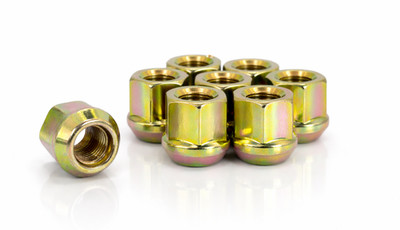20 Pack 1/2''-20 Zinc Gold Lug Nuts OEM Factory Style For Ford Lincoln Mercury