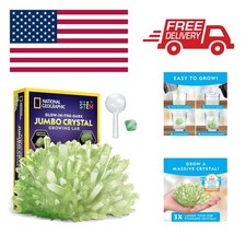 National Geographic Jumbo Crystal Growing Kit - Grow Your Own Giant Glow in T...