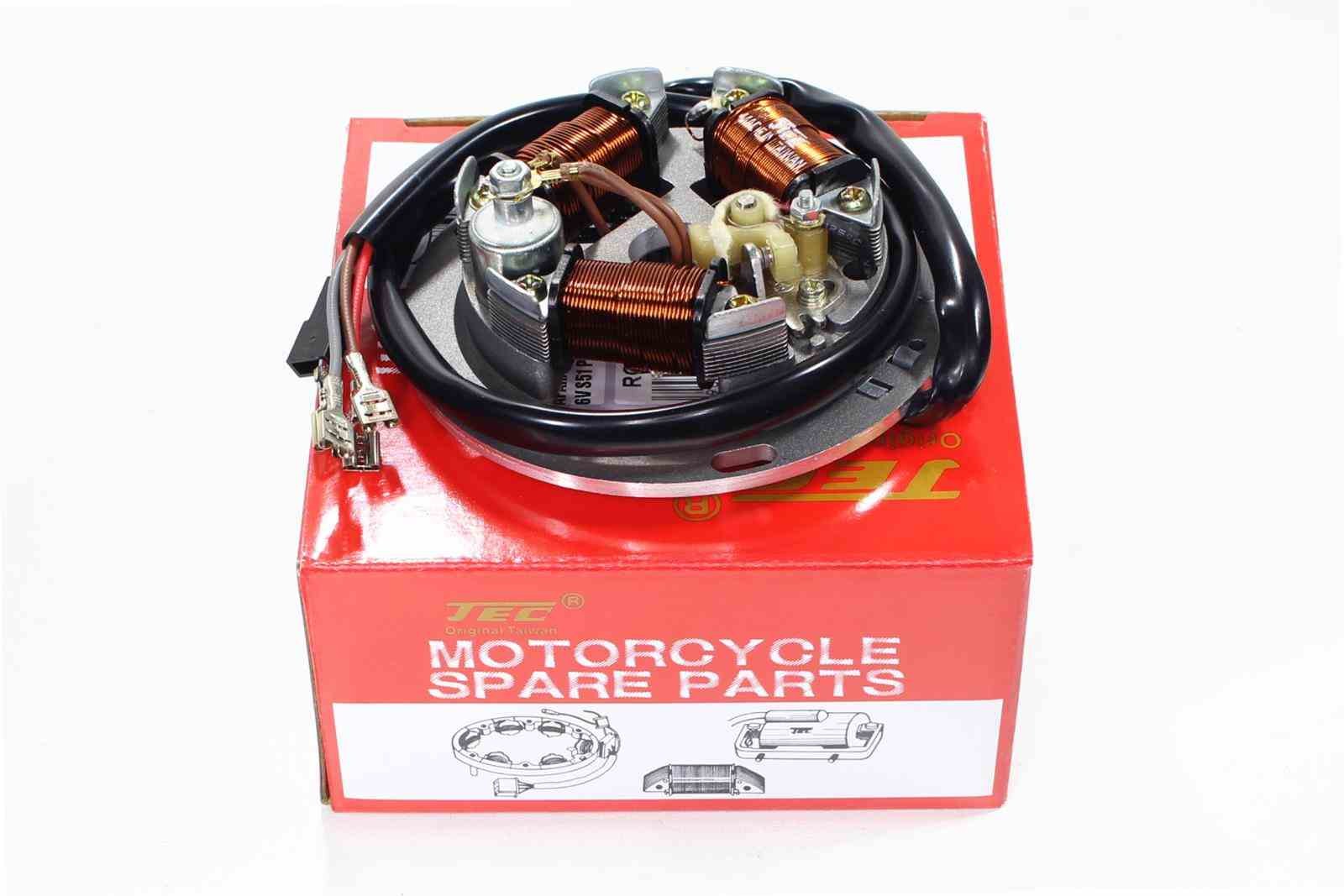 Stator d'allumage Simson 6V S51 Platinum Taiwan haute résistance
