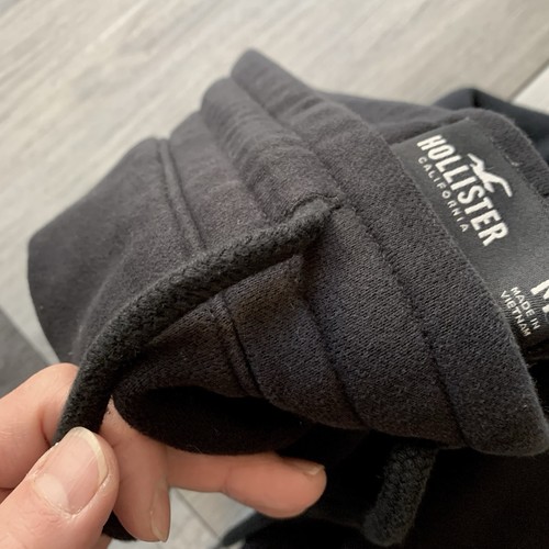 Hollister Felpa Jogger Nera Uomo M - Foto 10 di 12