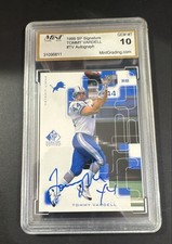 1999 SP Signature Edition - Signatures Tommy Vardell #TV (AU) Mint 10