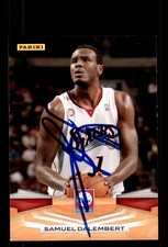 Signed Basketball Card Auto Samuel Dalembert 2009-10 Panini #38 76ers