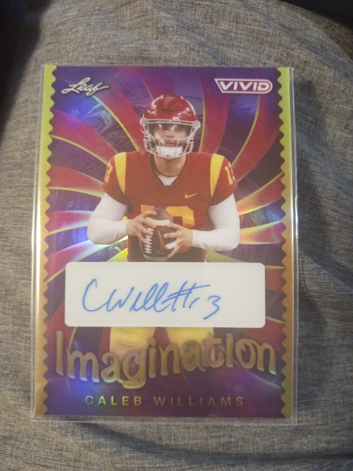2024 Caleb Williams Auto #/10 Purple & Gold