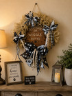 Beware of Wiggle Butts Dog Wreath | Funny Dog Lover Front Door Wreath | Handmade — photo 1