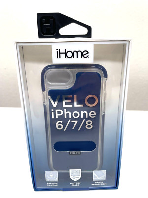 iHome Velo Silicone Impact Case for iPhone 6/7/8 BLUE - Shockproof