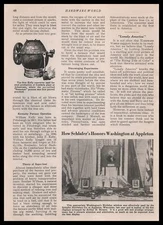 1933 Schafler Hardware Store Photo Appleton Wisconsin George Washington Print Ad