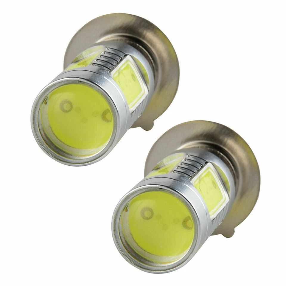 2x 6500K H6 LED Faros Bombillas Blancas Para Yamaha YFZ450R Rhino 700 Raptor YFM660 Foto 4 de 4