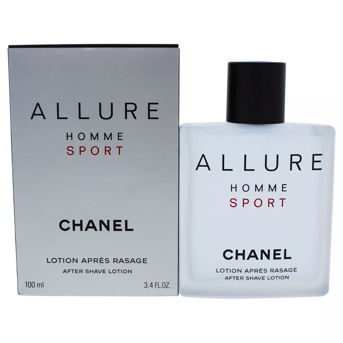 CHANEL ALLURE HOMME SPORT AFTER SHAVE LOTION 3.4oz / 100ml NEW IN BOX SEALED