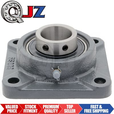 [Qty.1] UCFS208-24 4-Bolt Flange Square Unit [1-1/2'' Bore] w/Set-crew Locking