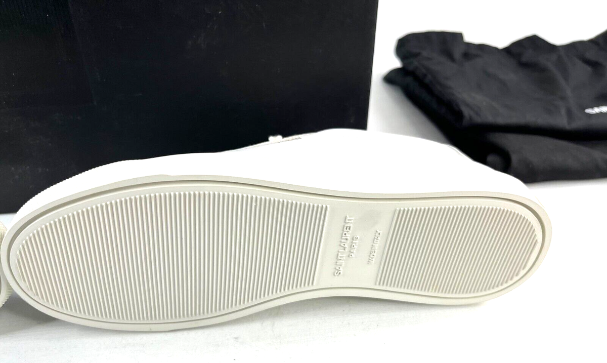 Saint Laurent Andy Low Top Moon Plus White Sneakers 35+