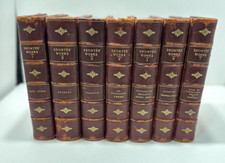 Life and Works of Charlotte Bronte and Her Sisters 7 Vols 1878 Antique Set