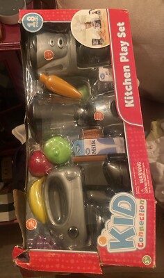 kid connection Kitchen Play set,  18 Pieces *BOX DAMAGED SEE PHOTOS**