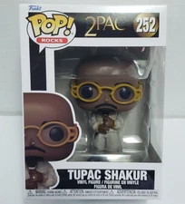 TUPAC SHAKUR - 2Pac Funko POP Rocks #252 Collectible Vinyl Figure NEW / BOX WEAR