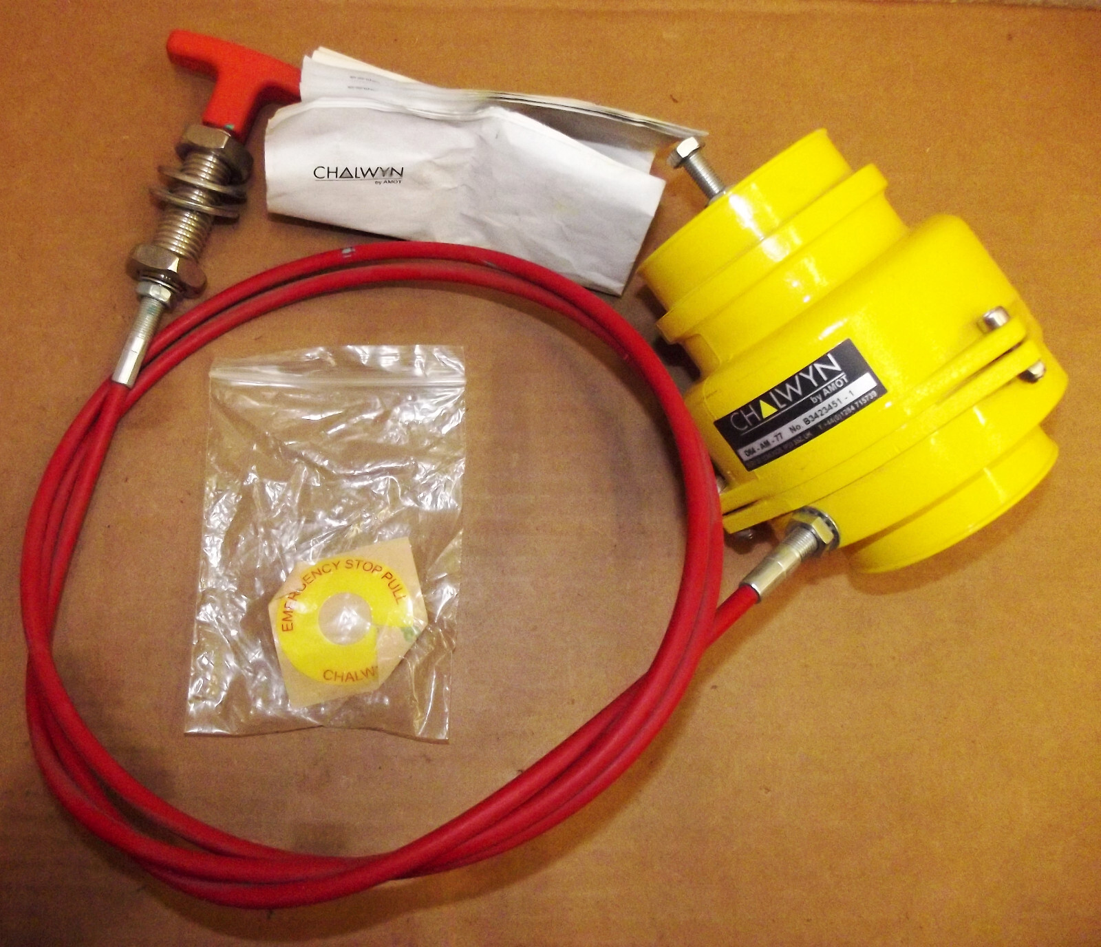 Chalwyn Engine Air Shut Off Valve w/ 2M cable "T" Handle Kit D64AM77