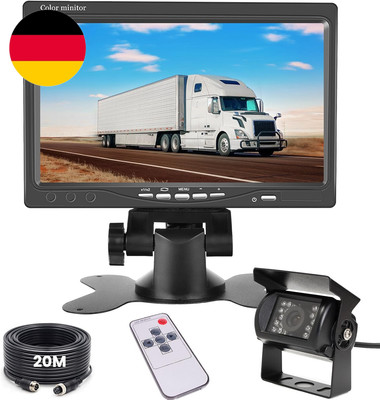 Hikity Auto Rickfahrkamera Mit 7 Zoll Monitor 2 Split Rückfahrkamera Kabel Set, 