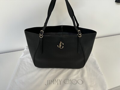 Jimmy Choo Neverfull Handtasche oder Schultertasche Tote Leder Schwarz Shopper L Neu 790EUR