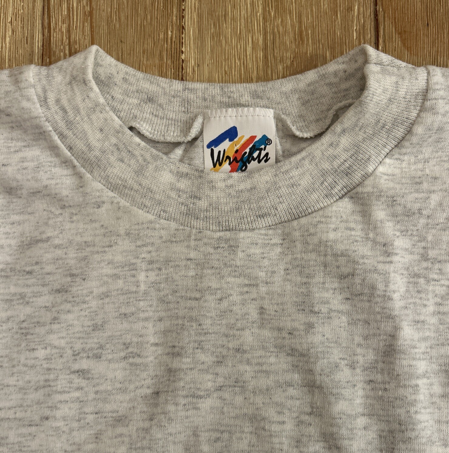 vintage Wright's single stitch Solid Blank Muscle… - image 2