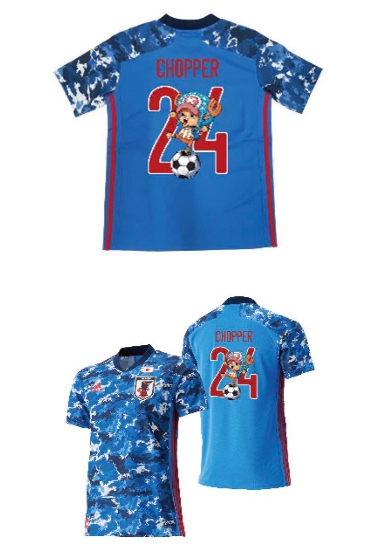 サッカー 日本代表 ユニフォーム ワンピース チョッパー　ONEPIECE サッカー 日本代表 ユニフォーム ワンピース チョッパーONEPIECE
