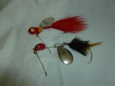  2 Usable Unbranded Vintage Metal Fishing Jigs  Lot J-212