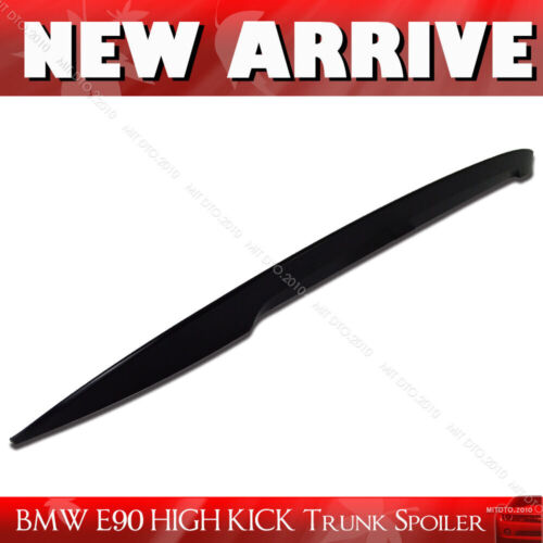 Fit For BMW E90 3-Series P-TYPE Rear Trunk Spoiler Unpainted HIGH KICK WING - Picture 1 of 1