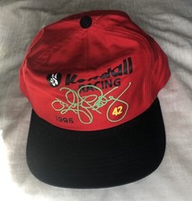 VTG 1990s Kendall Racing 42 Kyle Petty NASCAR Racing snapback Hat Adjust Cap
