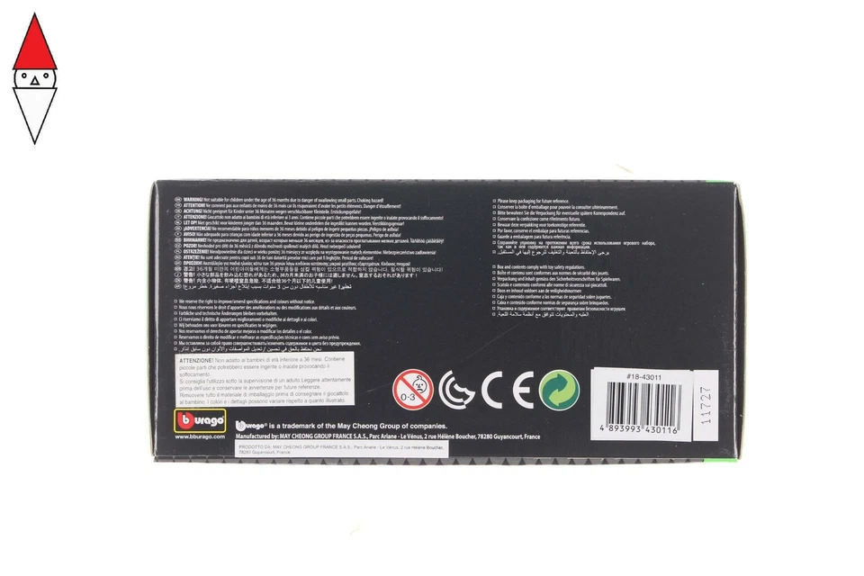 MODELLINO BBURAGO FIAT 500 1/32 BIANCA - Immagine 3 di 3