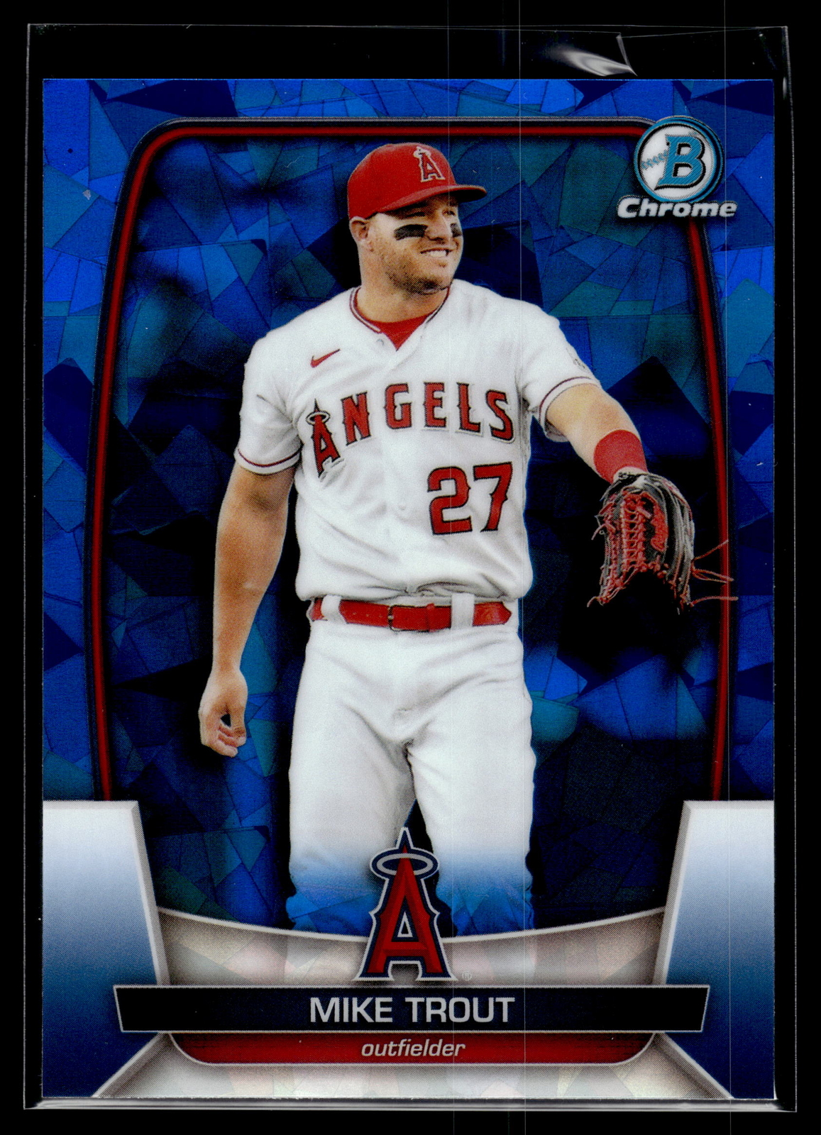 Mike Trout 2023 Bowman Chrome Sapphire Edition A Card #89