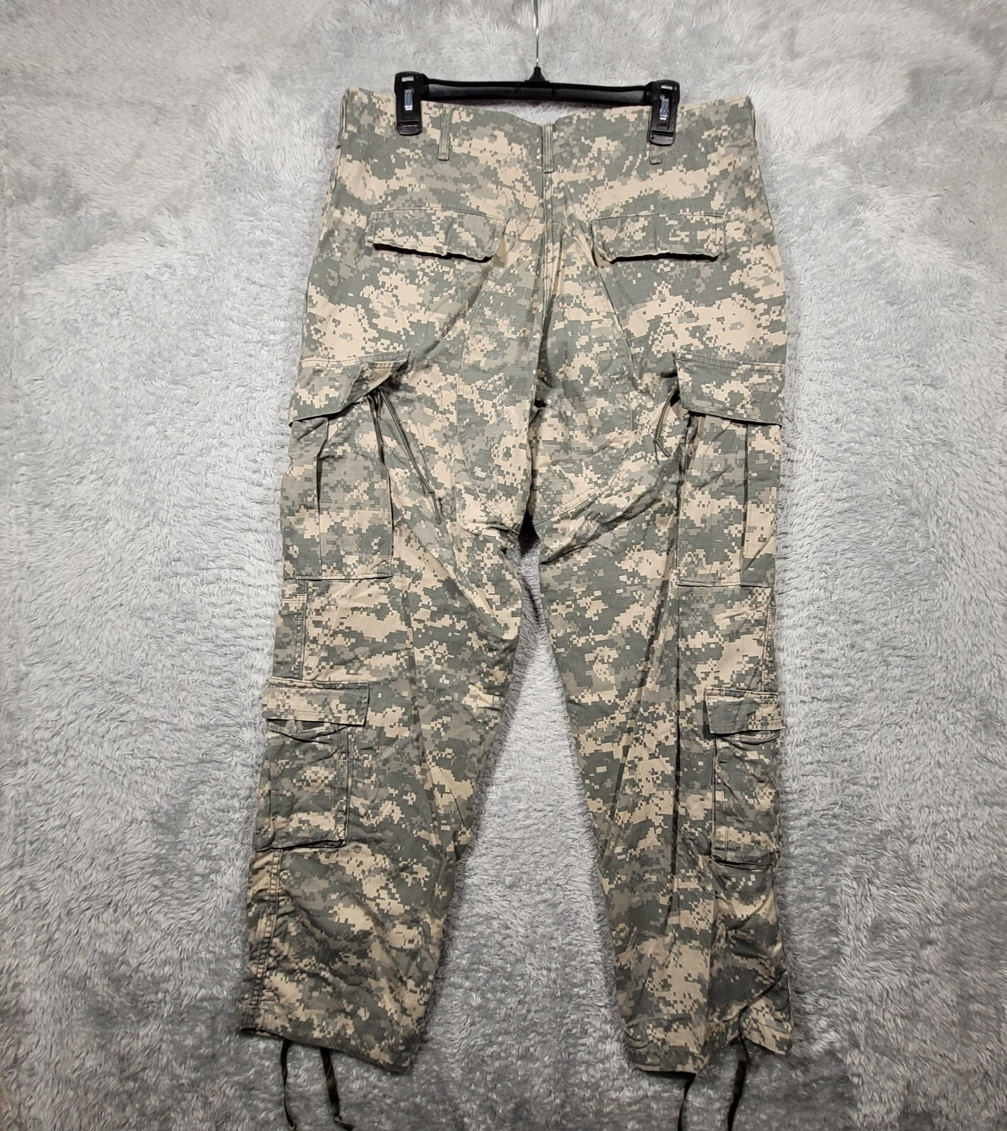 ACU Digital Camo Combat Cargo Pants Ripstop - MEDIUM Regular Military Army #