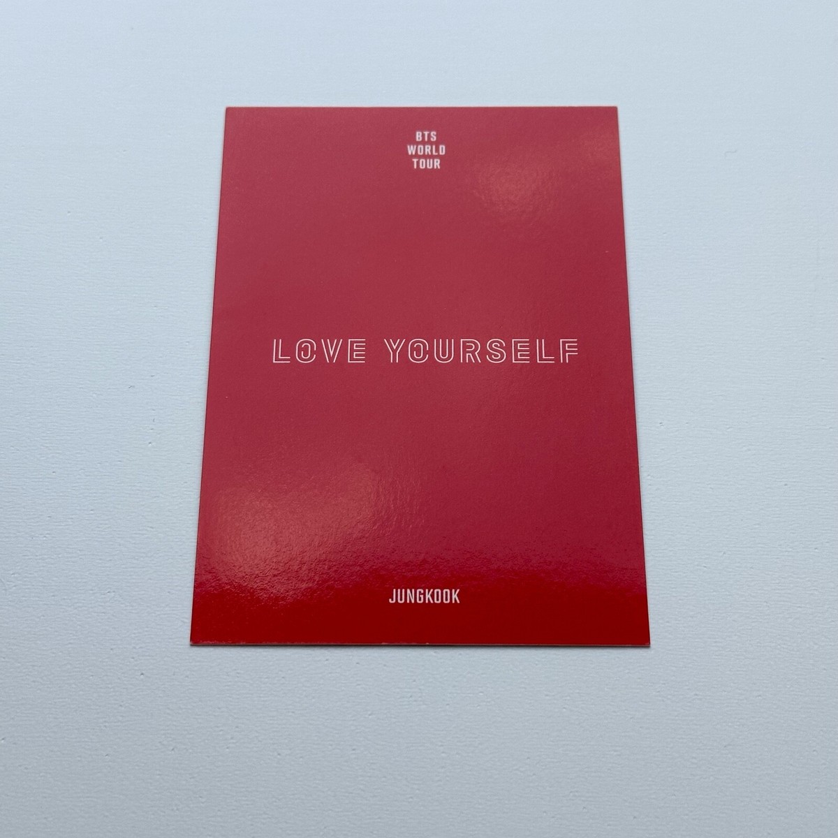 BTS Love Yourself World Tour Japan Jungkook photo card, LYS