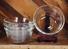 Set of 4 Vintage Pyrex 463 Clear Scalloped Edge Custard Cups Ramekins 6oz 175mL