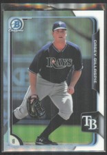 2015 Bowman Chrome Prospects Refractor Casey Gillaspie /499 Rays #BCP216