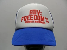 ABV: FREEDOM % - 10 BARREL BREWING - TRUCKER STYLE SNAPBACK BALL CAP HAT! 
