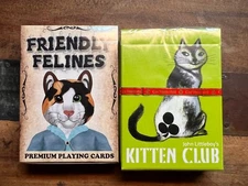 John Littleboy’s "KITTEN CLUB" & Ltd Cats Feline Friends playing cards 🍀🍀🍀🍀