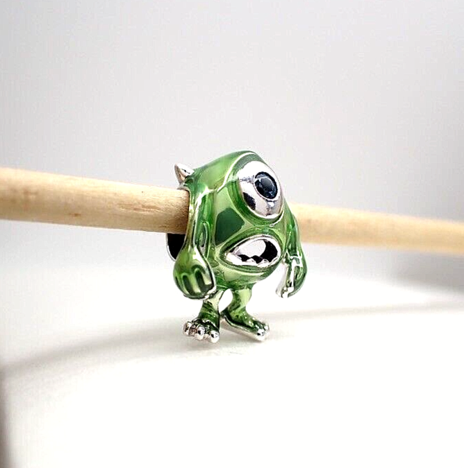 Authentic Pandora #792754C01 Disney Pixar Mike Wazowski Charm | eBay