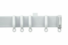 Image of Streamlined White PVC Flexible Curtain Track Rail Set Suits Windows & Doors