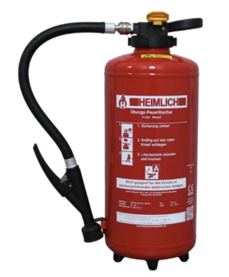 HEIMLICH 6/9L Wasser Übungslöscher wiederbefüllbar Übungsfeuerlöscher auffüllbar