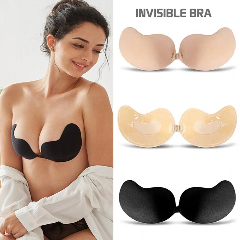 RUGUOA Reggiseno Schiena Nuda Invisibile Scollatura Profonda Comoda