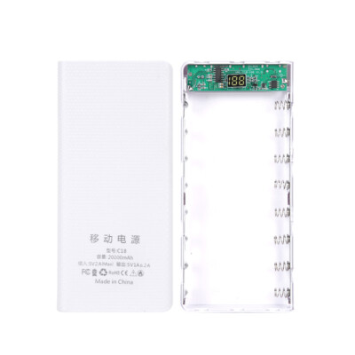 DIY Portable Solderless 8*18650 Battery Battery Box Power Bank Case Travel Use