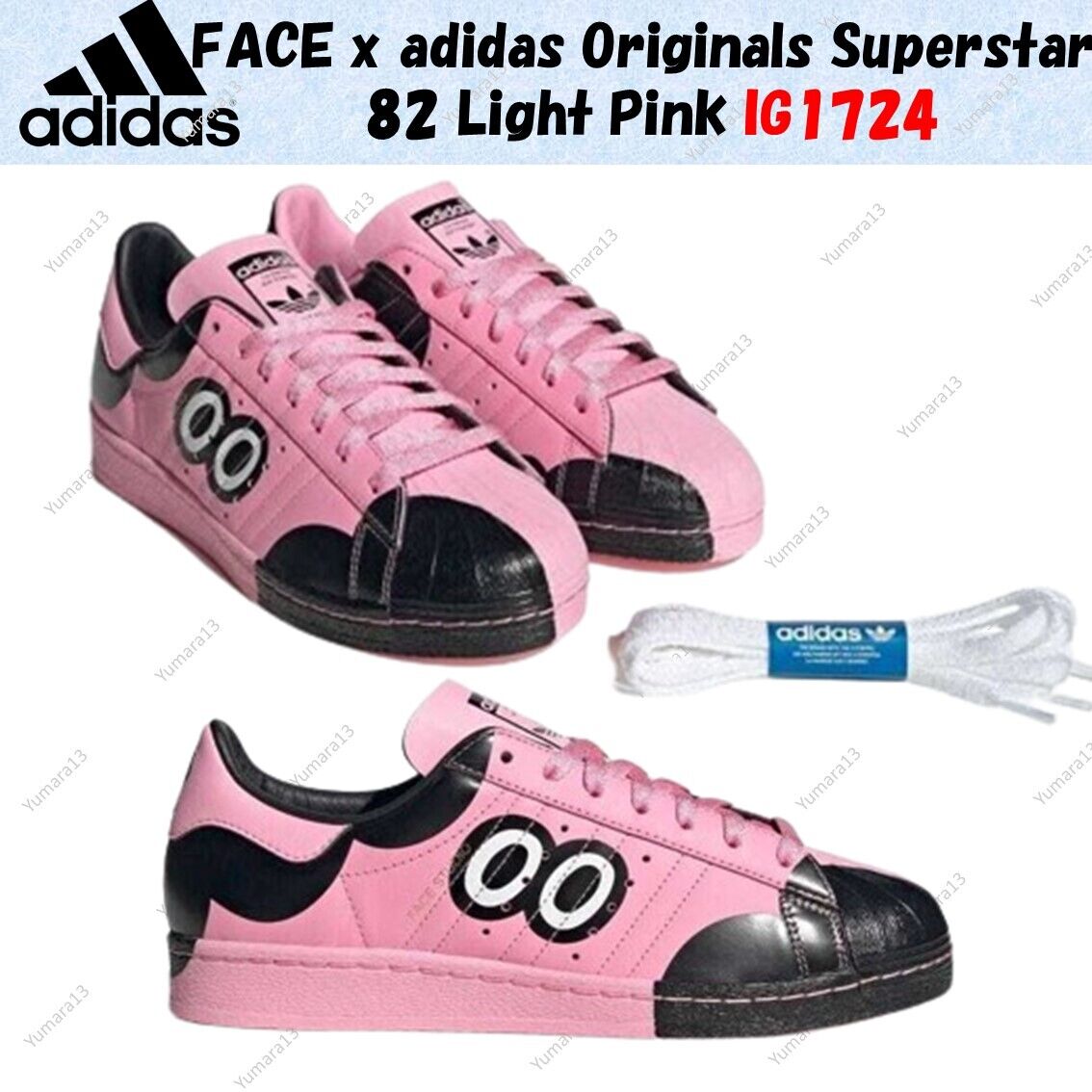 FACE x adidas Originals Superstar 82 Light Pink IG1724 Men's FACE x adidas Originals Superstar 82 Light Pink IG1724 Men's