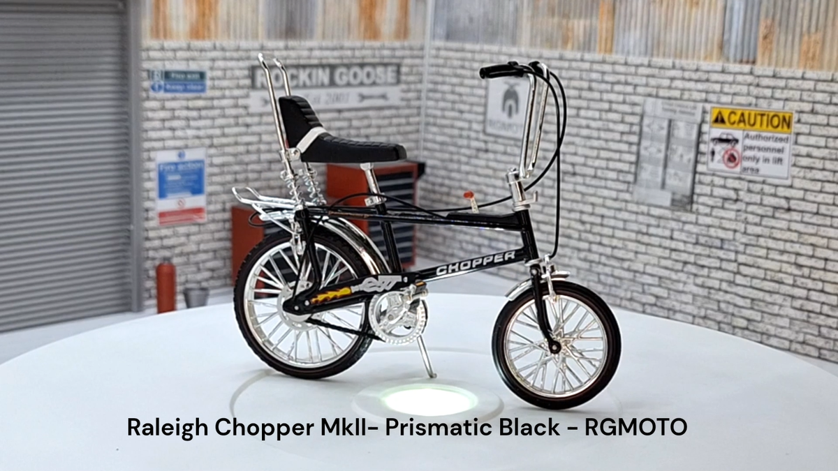 Speed 1972 Raleigh Chopper Raleigh Chopper Bicycle Prismatic Black MK2 1:12  Scale Model UK - Main Image