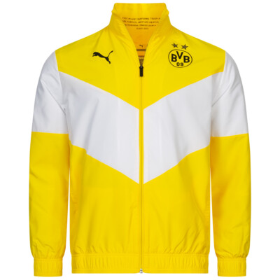 New Puma Borussia Dortmund BVB Prematch Soccer Jacket Sz M