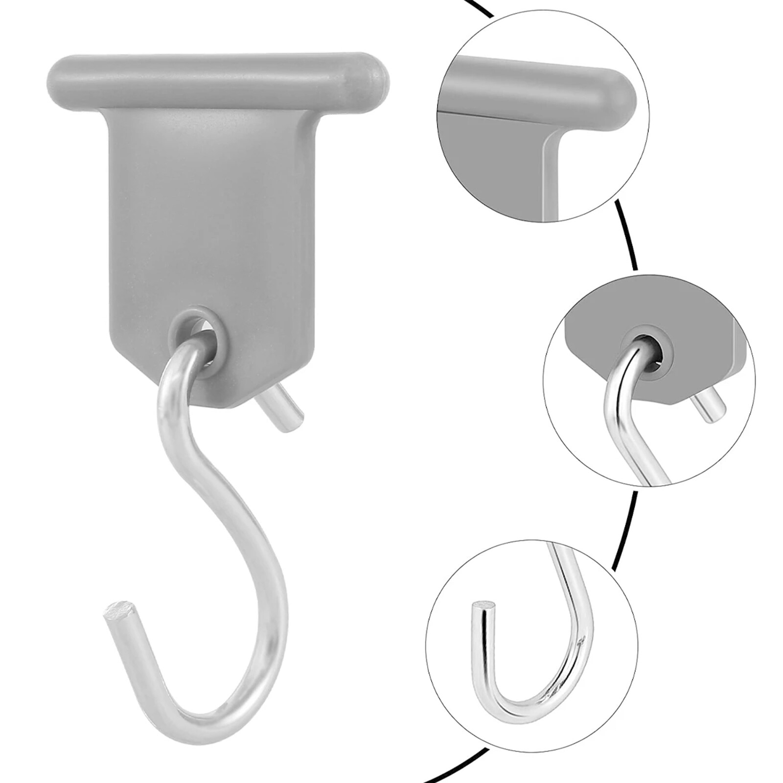 8/16 Sets Camping Awning S Hook Light Hangers Suit Rails Track Caravan Motorhome eBay